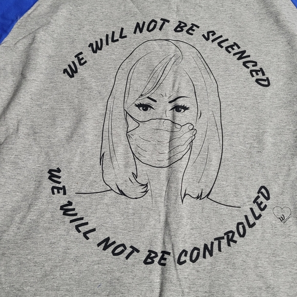 Womans Rights Raglan Medium Unisex, Like New - Picture 3 of 5